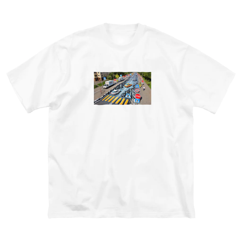 happiness_shopの事故のない未来へ Big T-Shirt