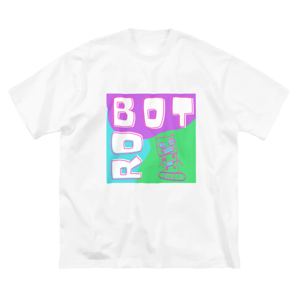 design labのBOT BOY - Pink Pop Edition Big T-Shirt