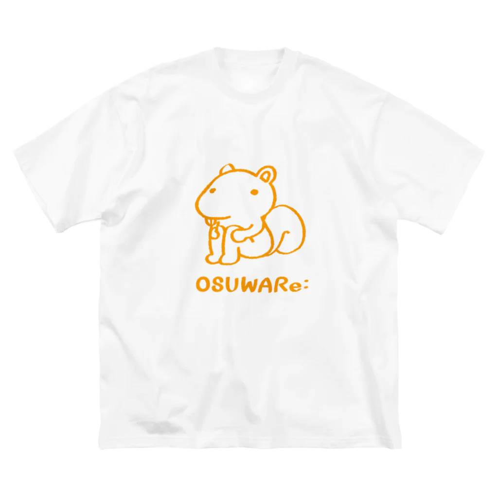 OSUWARe:のリスくん ビッグシルエットTシャツ