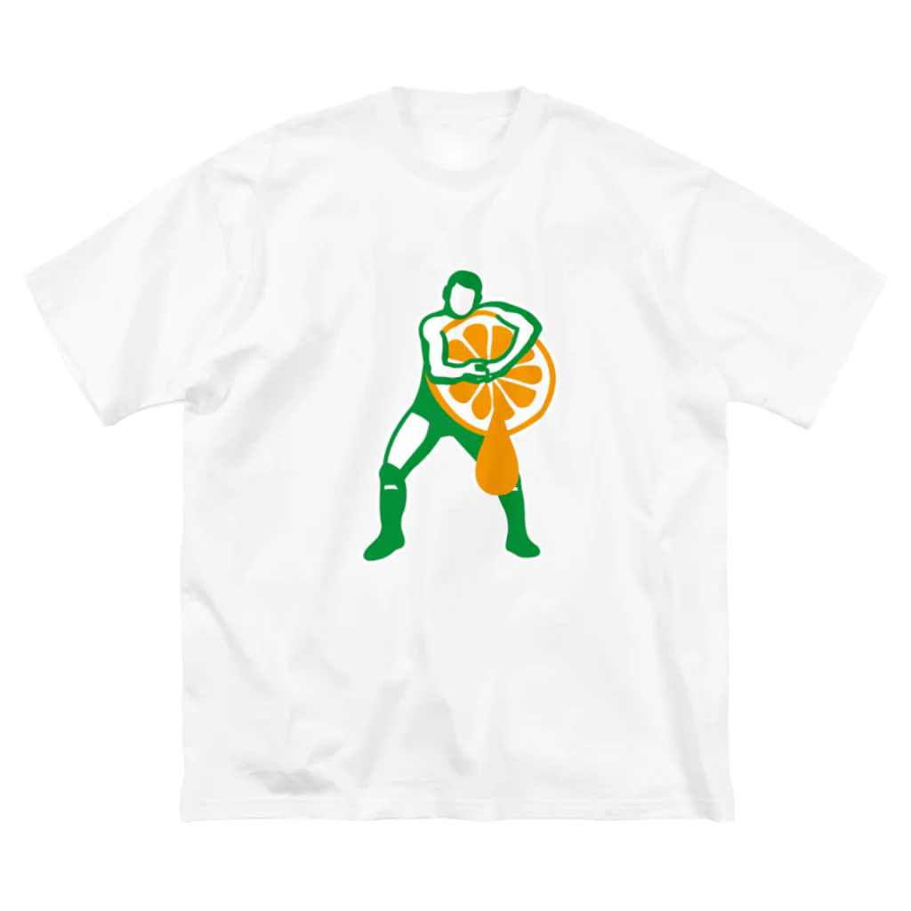 LUCHAのヘッドロックみかん搾り Big T-Shirt