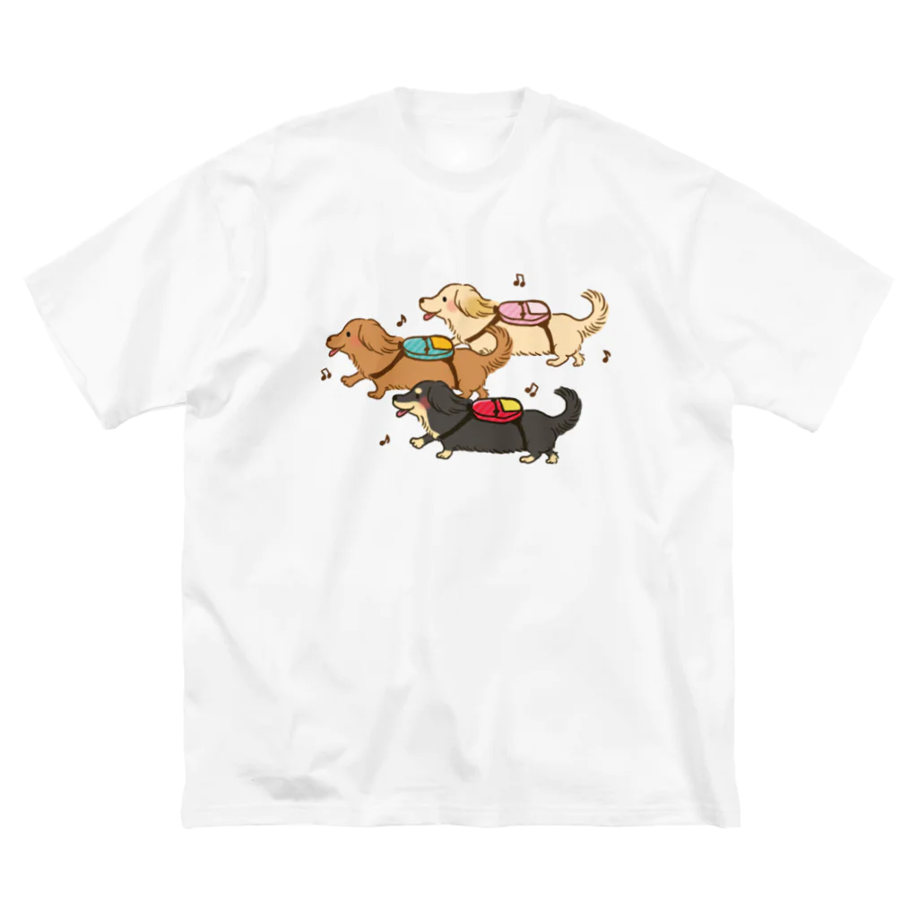 くろさわゆいのおでかけダックス ビッグシルエットTシャツ