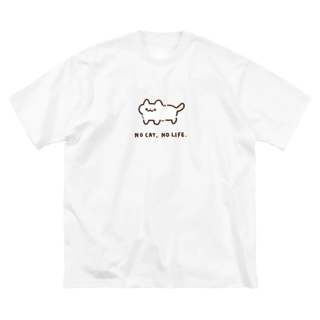 まよはうすのNO CAT, NO LIFE. ビッグシルエットTシャツ