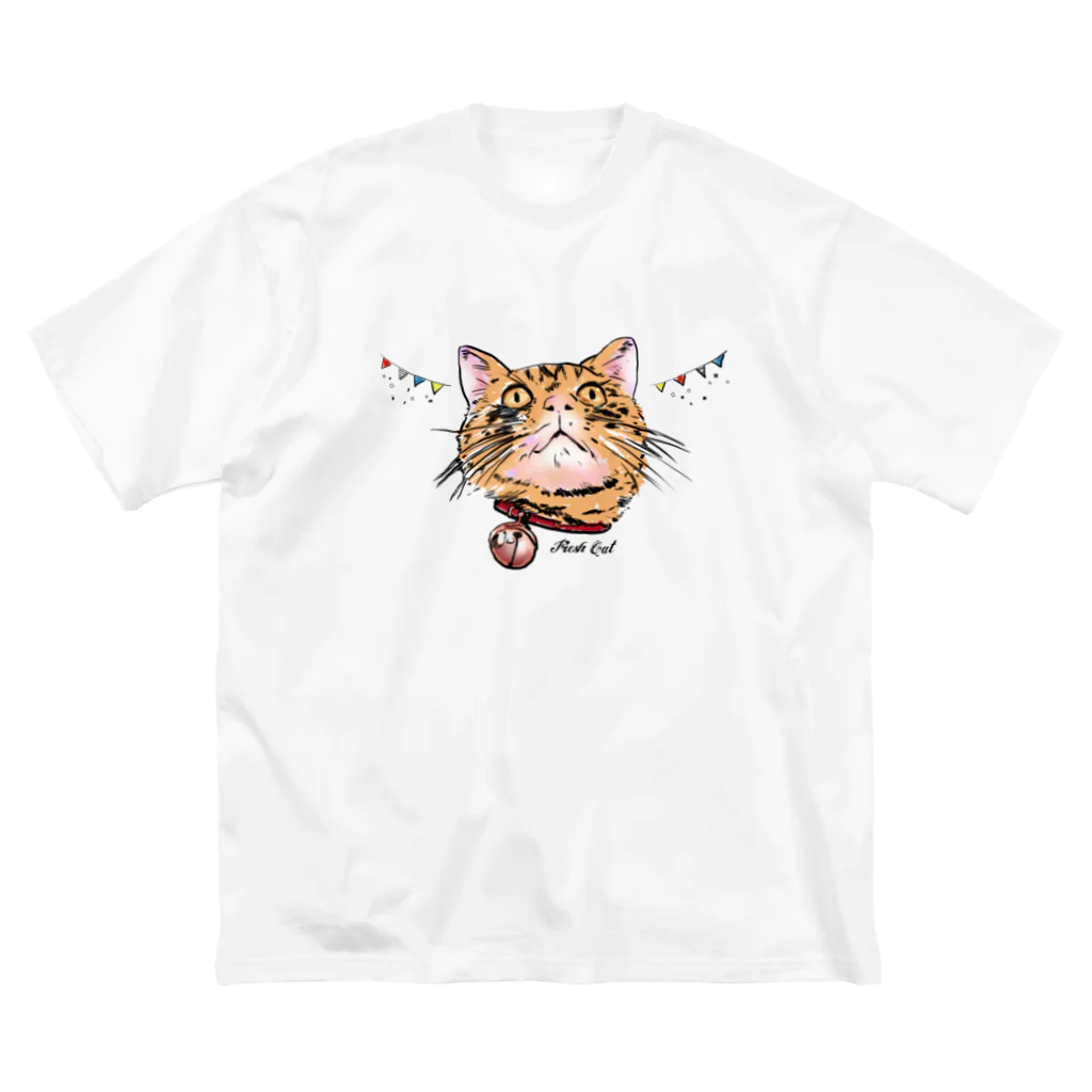 yuiのFresh cat Big T-Shirt