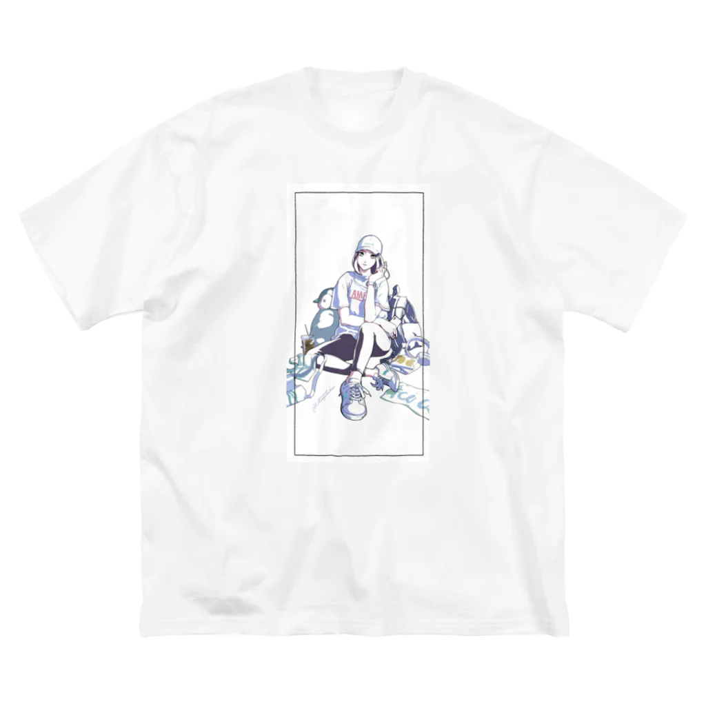 kitaooji shop SUZURI店のCool girl prototype  ビッグシルエットTシャツ