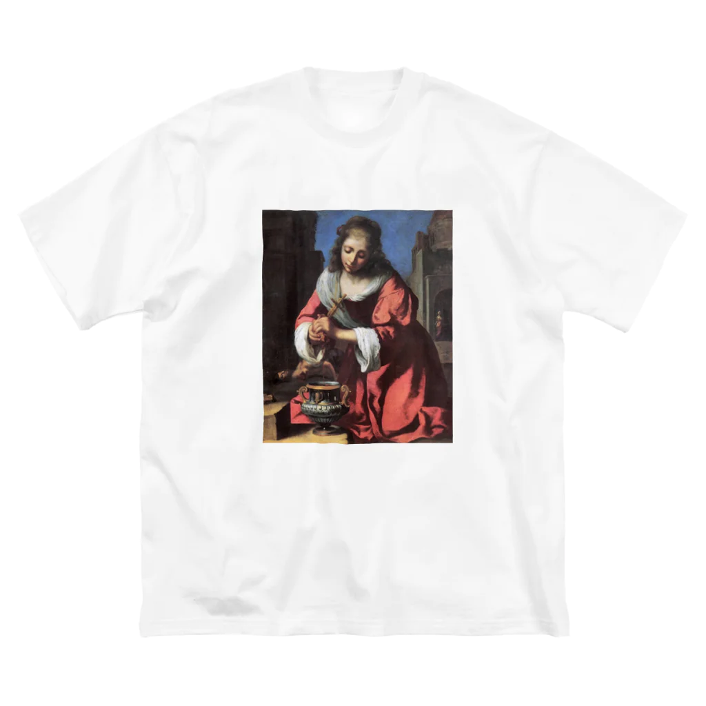 Art Baseの聖プラクセディス / フェルメール(Saint Praxedis 1655) ビッグシルエットTシャツ