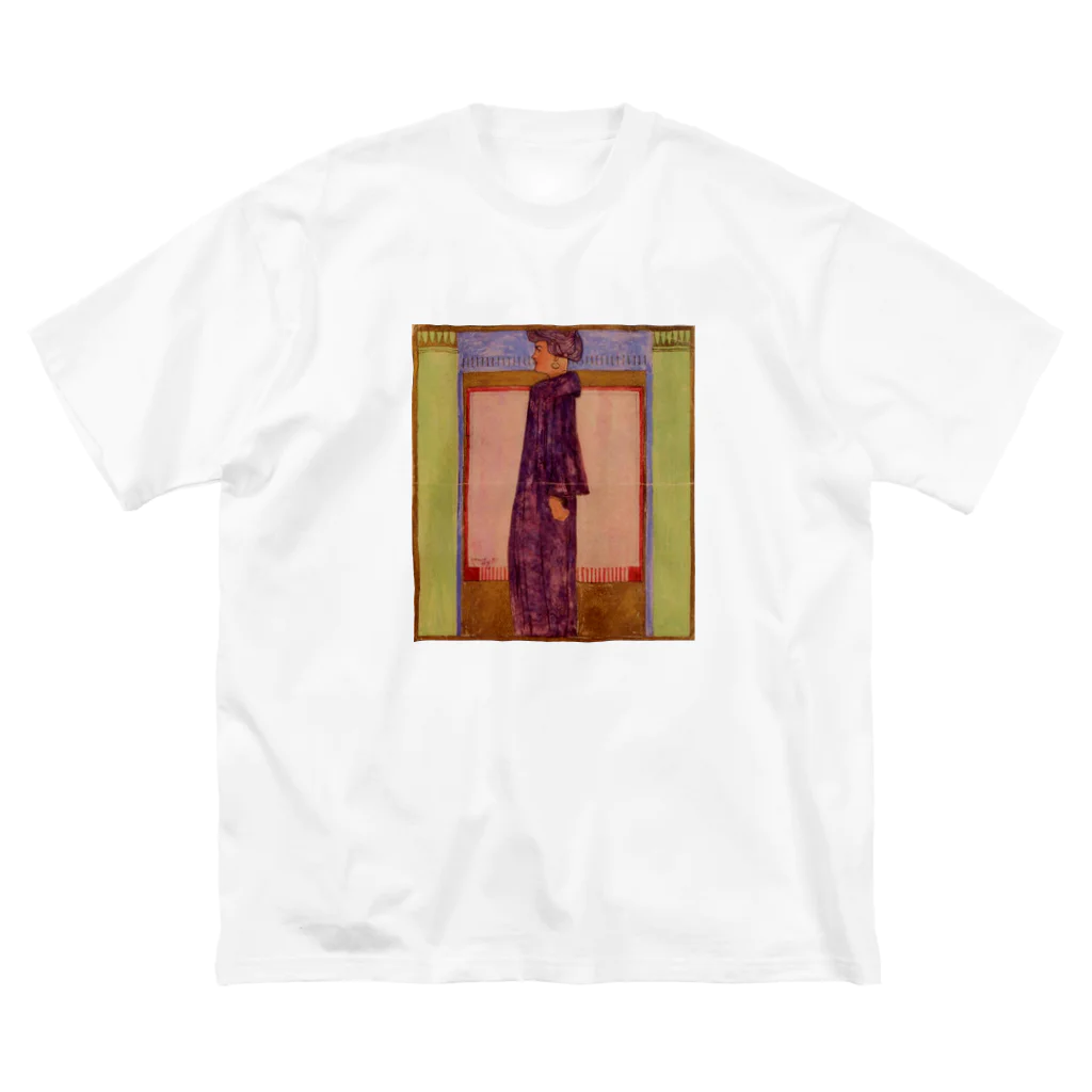 Art Baseのエゴン・シーレ / 1908 /Standing Woman / Egon Schiel ビッグシルエットTシャツ