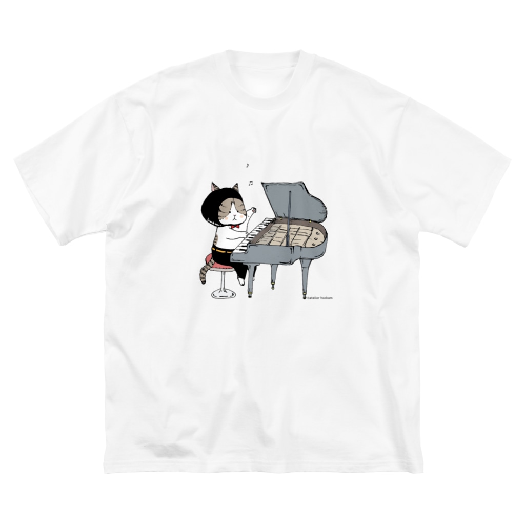 ほっかむねこ屋（アトリエほっかむ）のピアノねこ Big T-Shirt