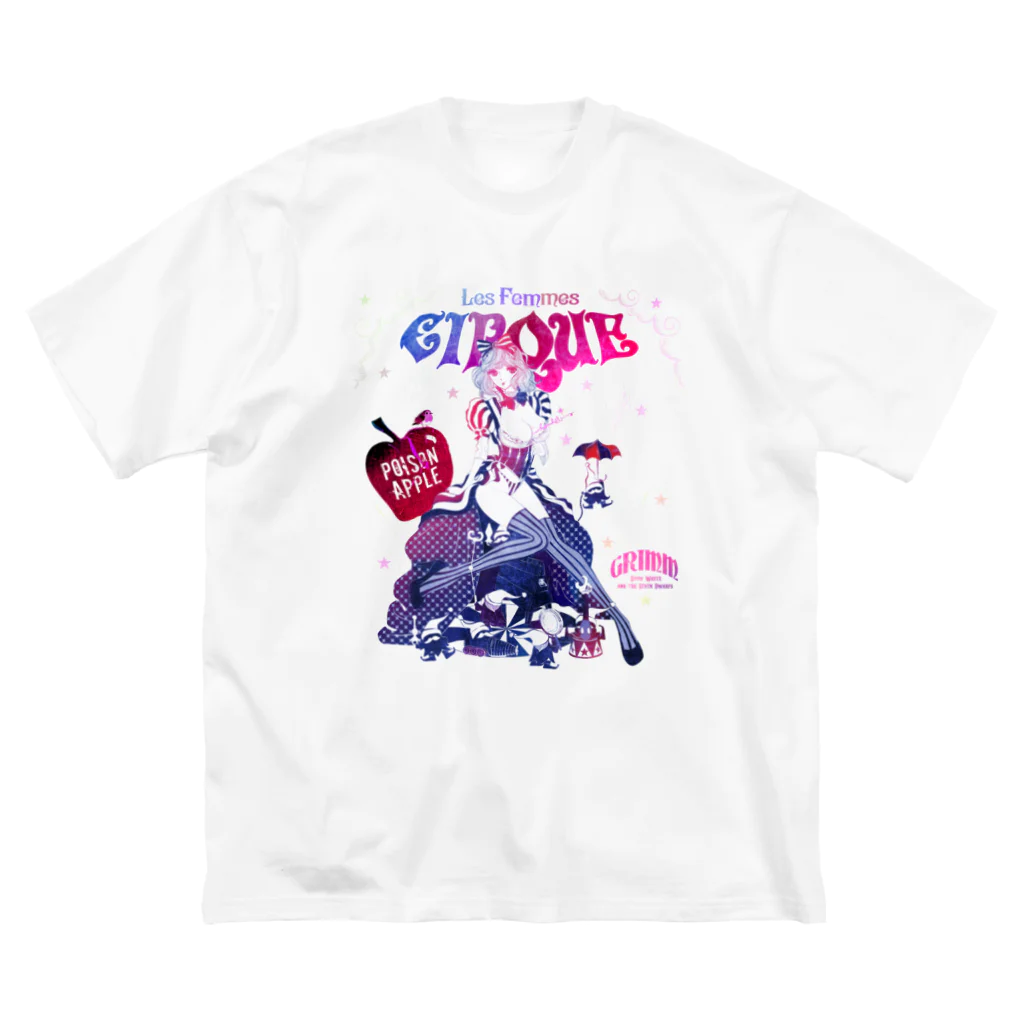 loveclonesの白雪姫と小人のサーカステント ビッグシルエットTシャツ