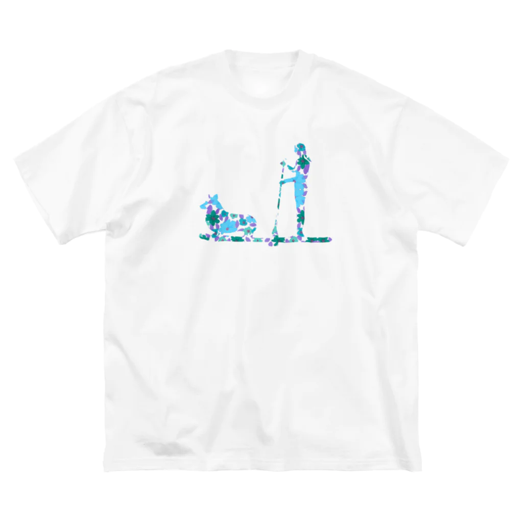 AtelierBoopのSupDog　コーギー ビッグシルエットTシャツ