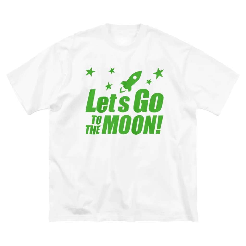 【仮想通貨】ADKグッズ専門店 のLet's go to the moon! ビッグシルエットTシャツ