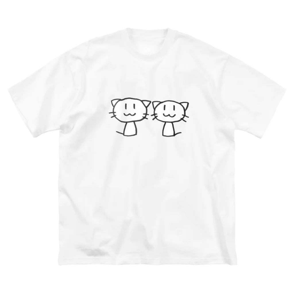 けだまのような店のねこ２ひき Big T-Shirt