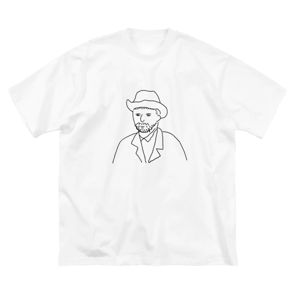 kaeritainaのゴッホくん ビッグシルエットTシャツ