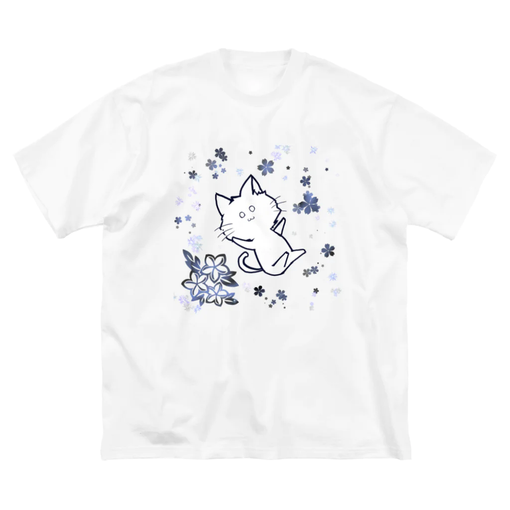 Desert＊shopのふわり、藍くん ビッグシルエットTシャツ