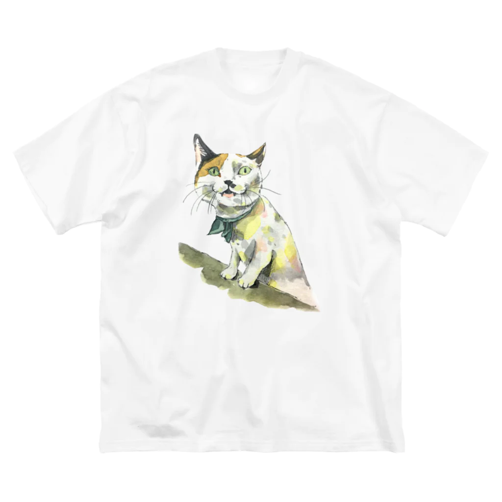 café Mo.freeのカウンタ―上の先生 Big T-Shirt