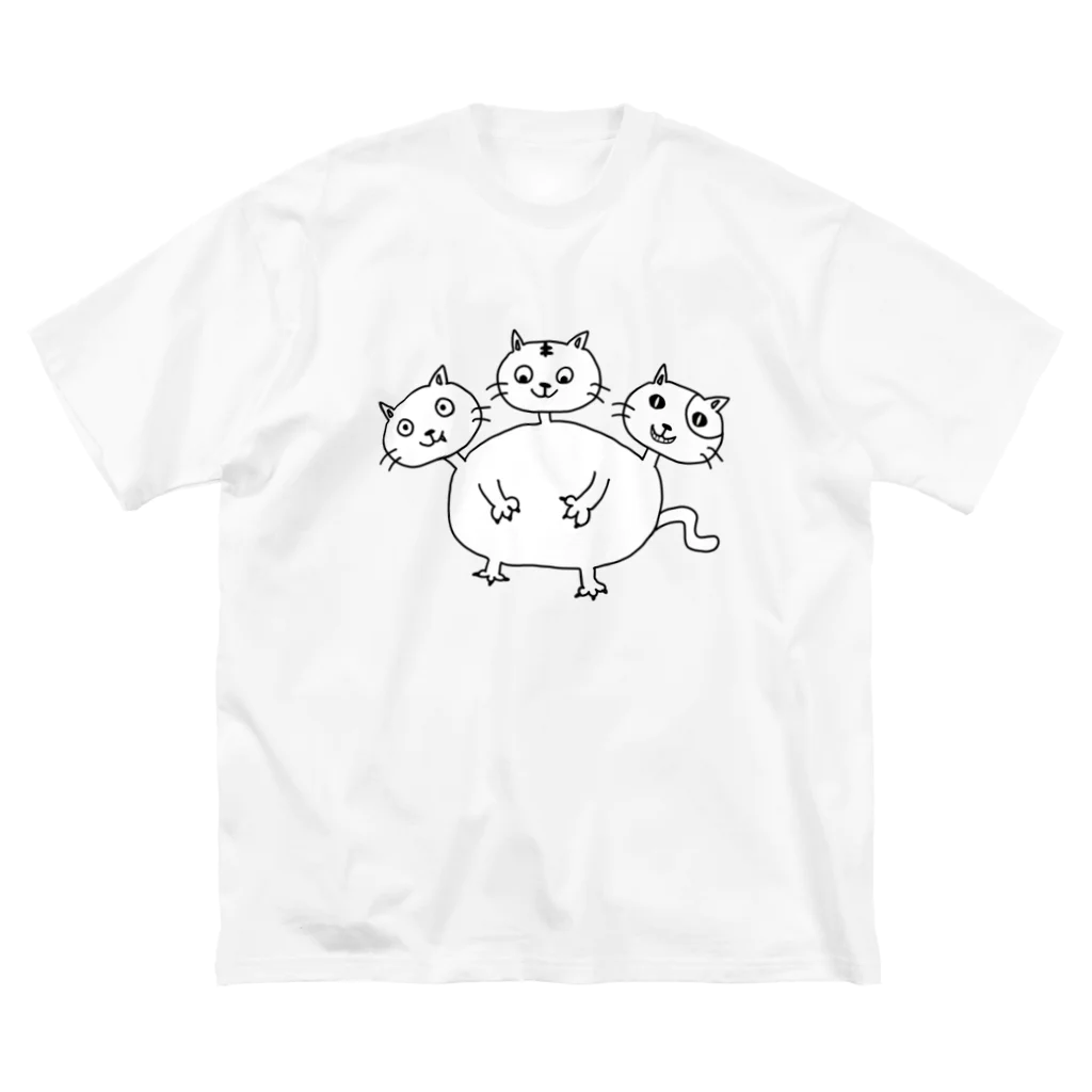 zigoku no animalの地獄のネコ ビッグシルエットTシャツ