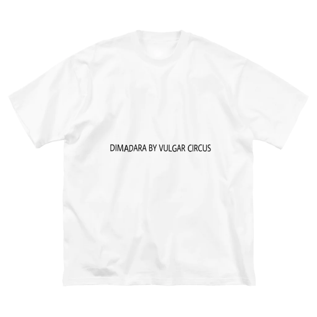 DIMADARA BY VULGAR CIRCUSのBLACK LOGO/DB_02 ビッグシルエットTシャツ