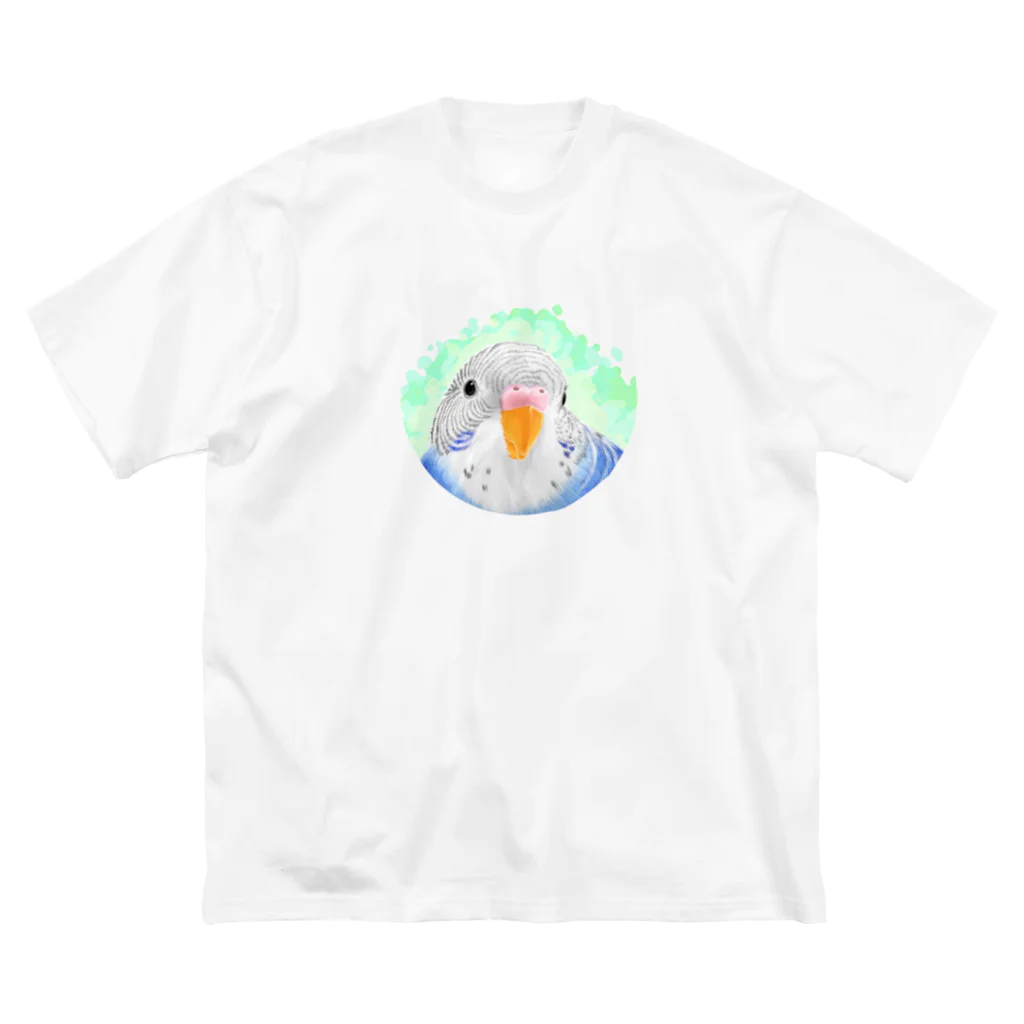 まめるりはことりのセキセイインコ　オパーリン【まめるりはことり】 Big T-Shirt