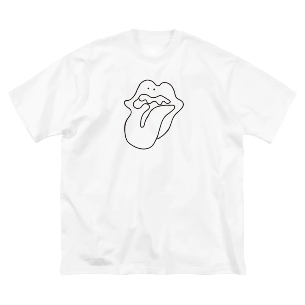 ぐにゃんじROCKのぐにゃっとしたくち ビッグシルエットTシャツ