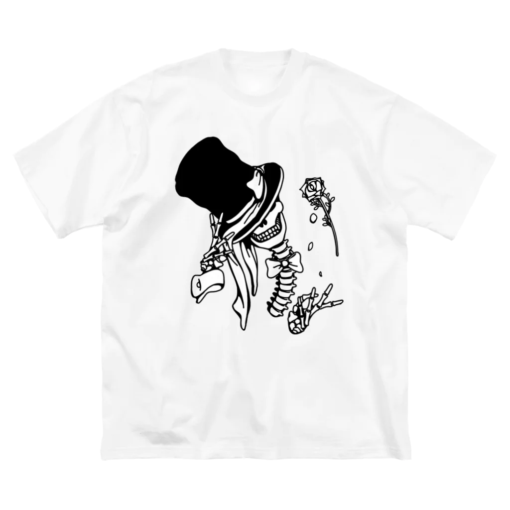 Cɐkeccooのシルクハット★ガイコツ Big T-Shirt