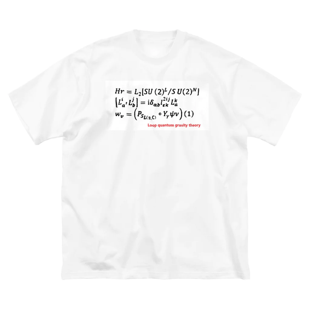 Physicsのループ量子重力理論　方程式　 ビッグシルエットTシャツ