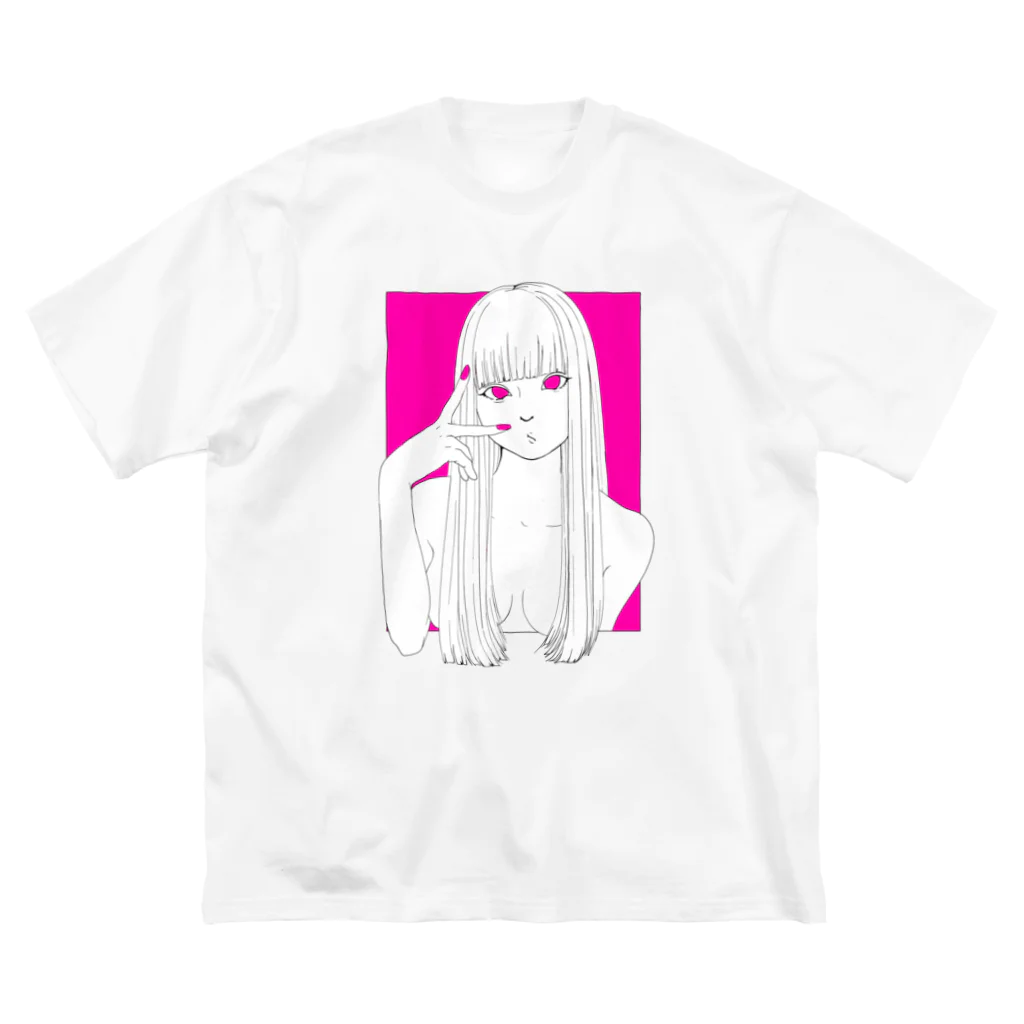 🥺👉🏻👈🏻🍬のピースは永遠のトレンド(ピンク) Big T-Shirt