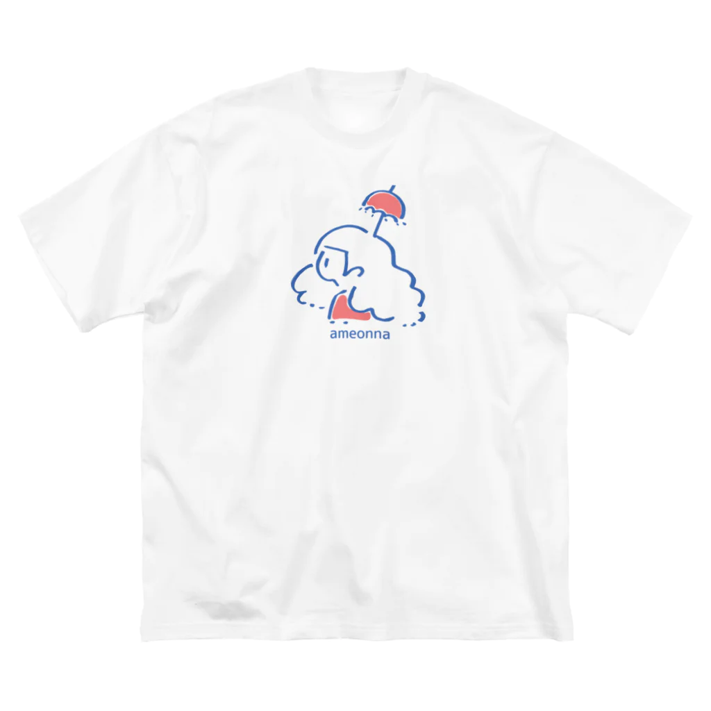 CHIQO fctのﾜﾀｼﾊ ｱﾒｵﾝﾅ☂﻿ ビッグシルエットTシャツ