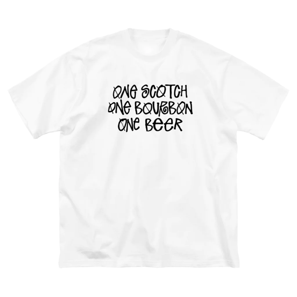 stereovisionのOne Scotch, One Bourbon, One Beer ビッグシルエットTシャツ