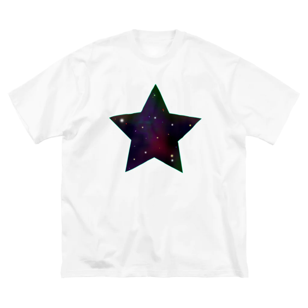 cosmicatiromの星　宇宙 ビッグシルエットTシャツ