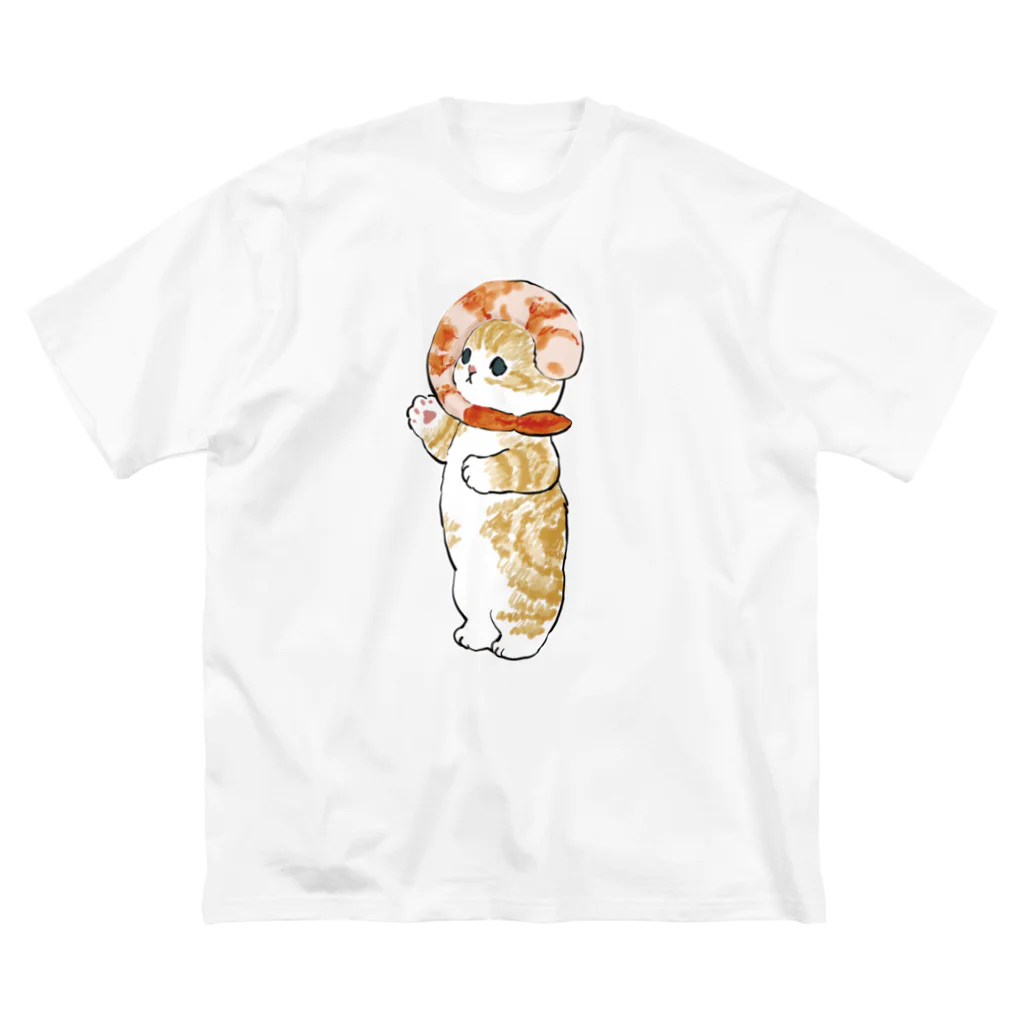 mofusandのえびにゃん ビッグシルエットTシャツ