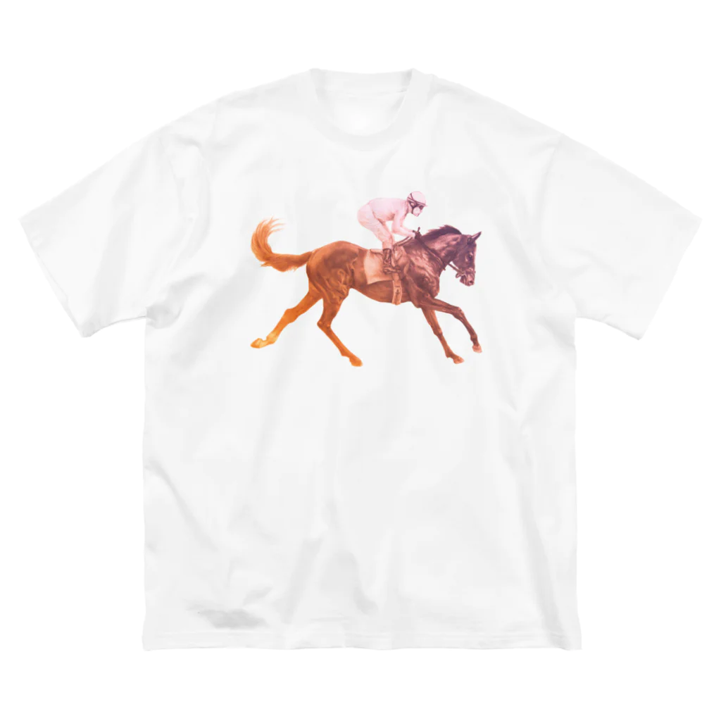 馬の絵の画家　斉藤いつみの駆ける馬Tシャツ Big T-Shirt