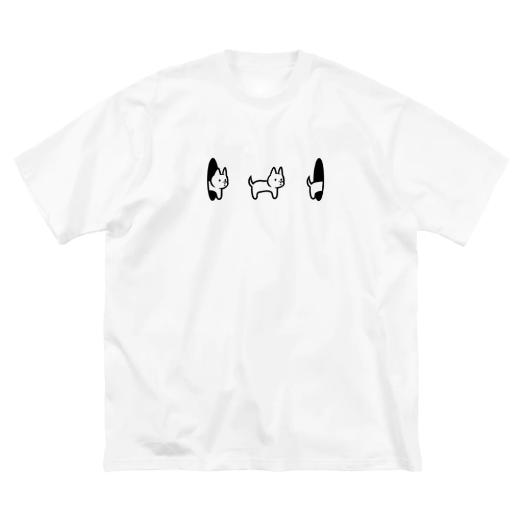 もずくろショップの犬のトンネル Big T-Shirt