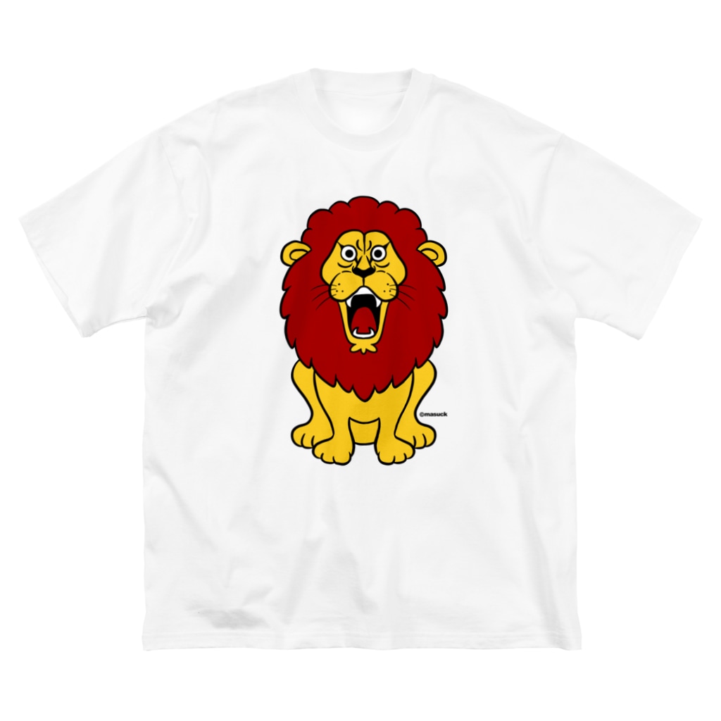 吠えるライオン 赤髪 アートカンパニーますっく Masuck のビッグシルエットtシャツ通販 Suzuri スズリ 吠えるライオン 赤髪 アートカンパニーますっく Masuck のビッグシルエットtシャツ通販 Suzuri スズリ