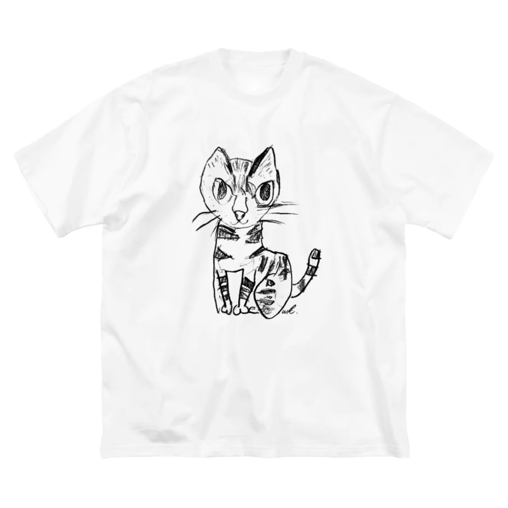 猫のクーちゃんの猫のクーちゃん（線黒） Big T-Shirt