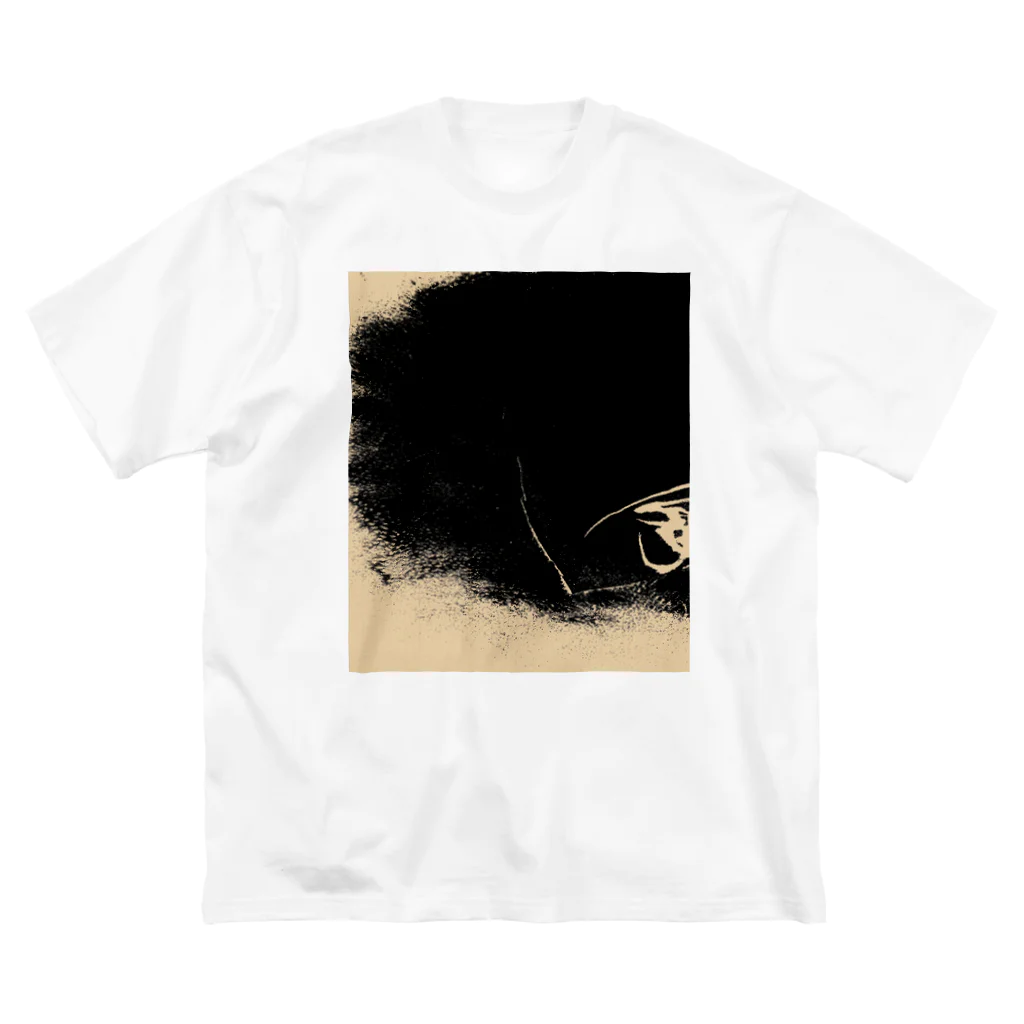 兎派の反転電-electric-(BLACK) ビッグシルエットTシャツ