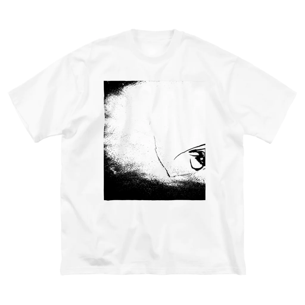 兎派の反転電-electric-(WHITE) ビッグシルエットTシャツ