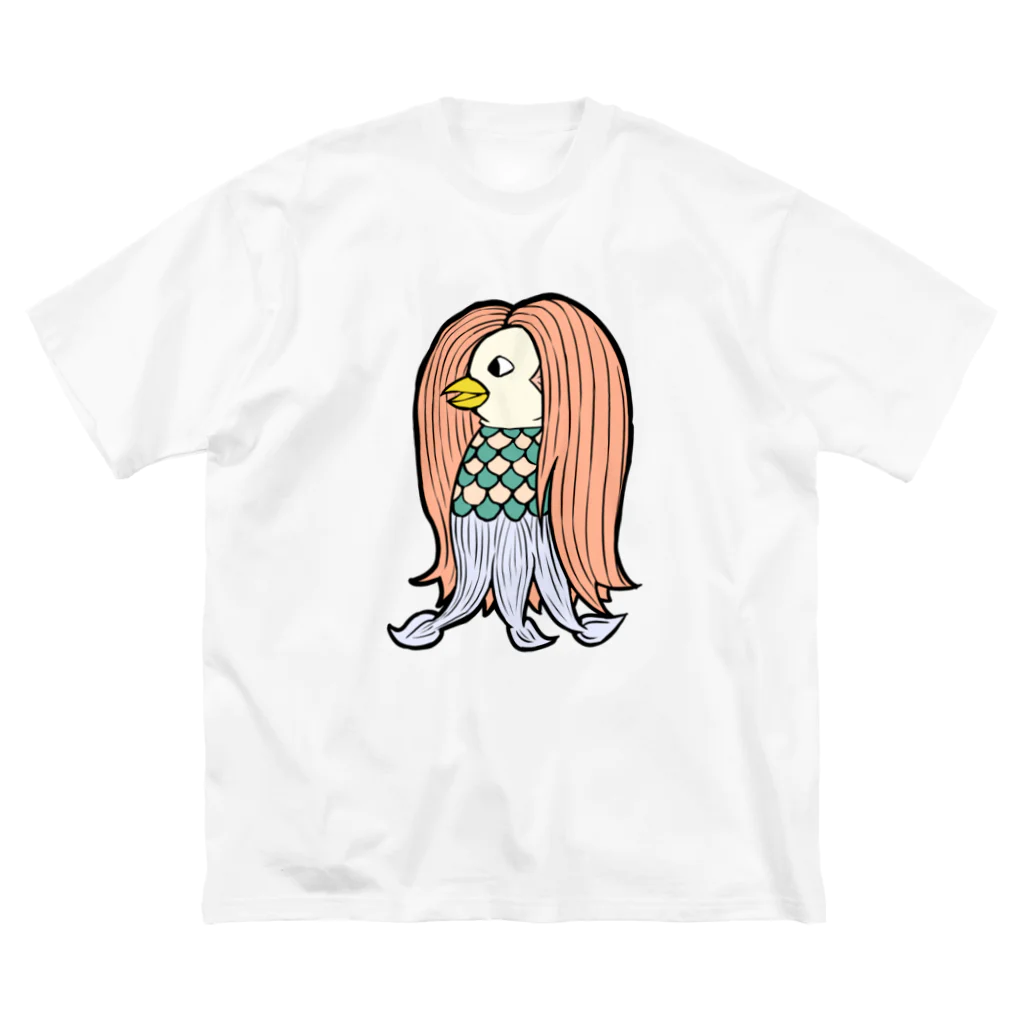 illust_designs_labの疫病退散 妖怪アマビエの画 ビッグシルエットTシャツ