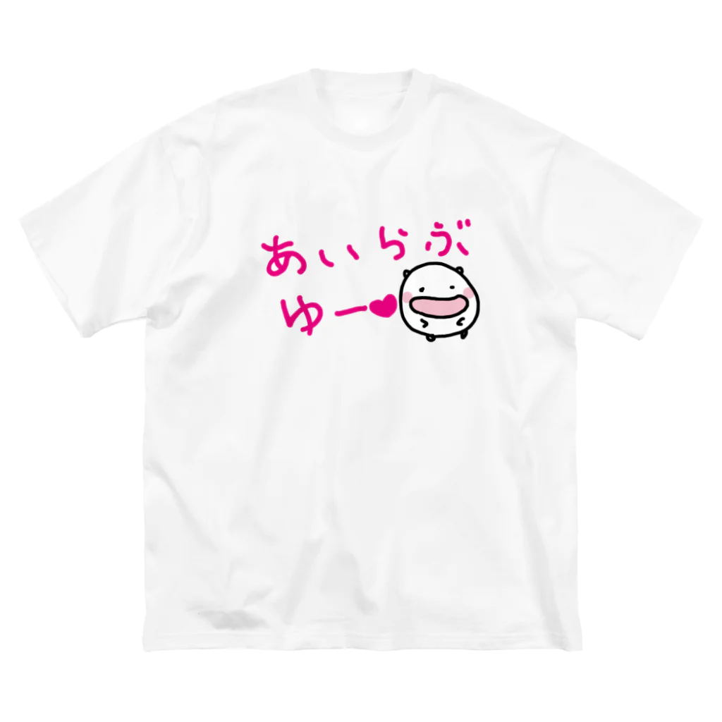 ダイナマイト87ねこ大商会のなついているねこです ビッグシルエットTシャツ