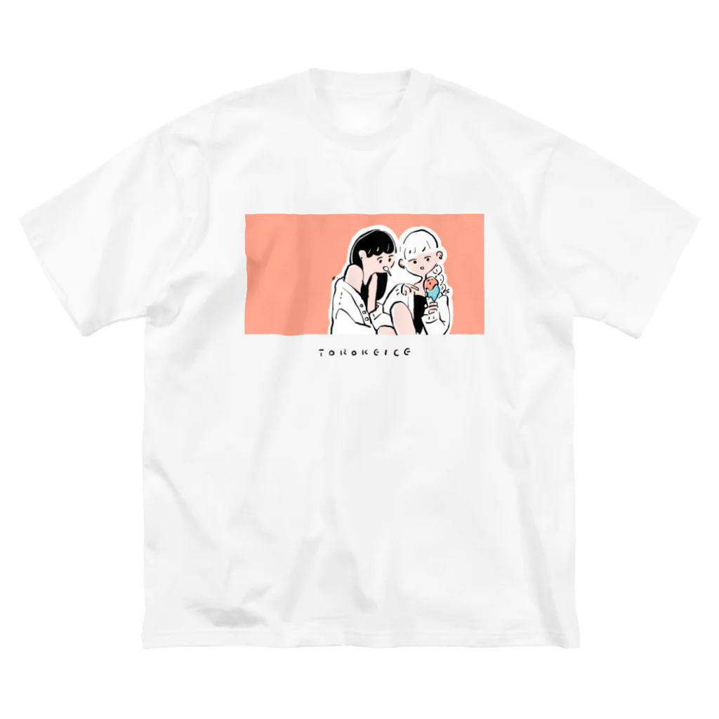 Tomita mary / 冨田マリーのTOROKE ICE ビッグシルエットTシャツ