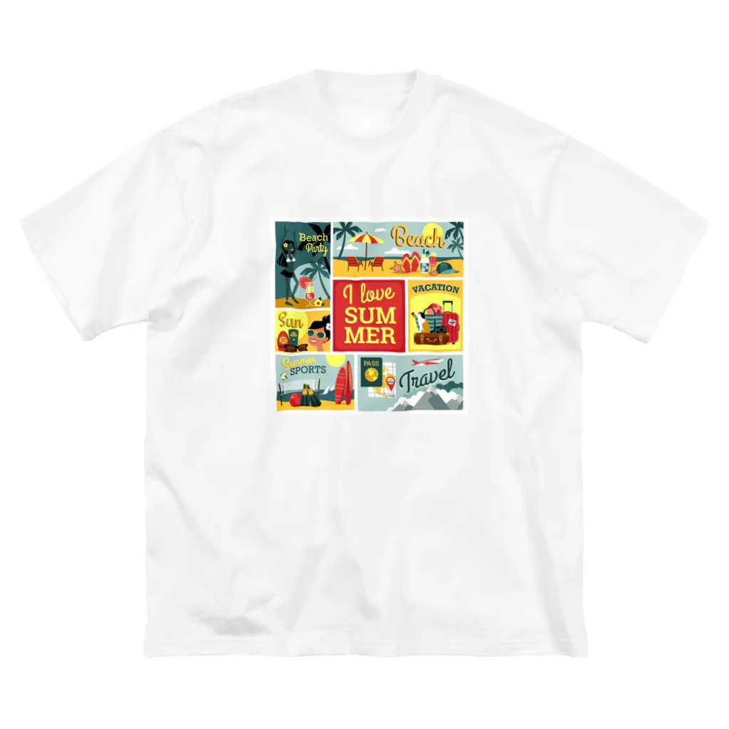 AYAMINのI love SUMMER ビッグシルエットTシャツ