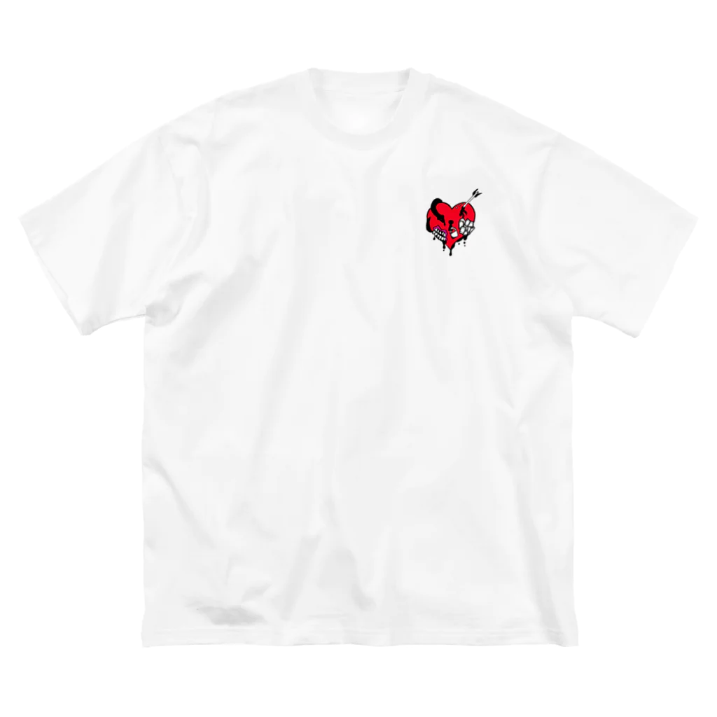 LowweのHeart ビッグシルエットTシャツ