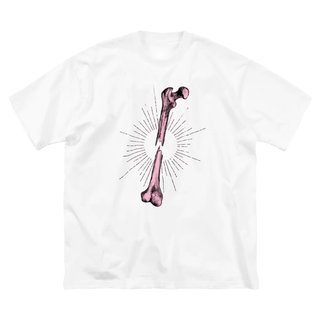 Yopioの大腿骨 PINKバージョン ビッグシルエットTシャツ