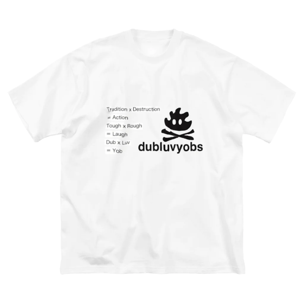 dubluvyobsダブラヴヨブス のダブラヴヨブスのフレームくん2 ビッグシルエットTシャツ