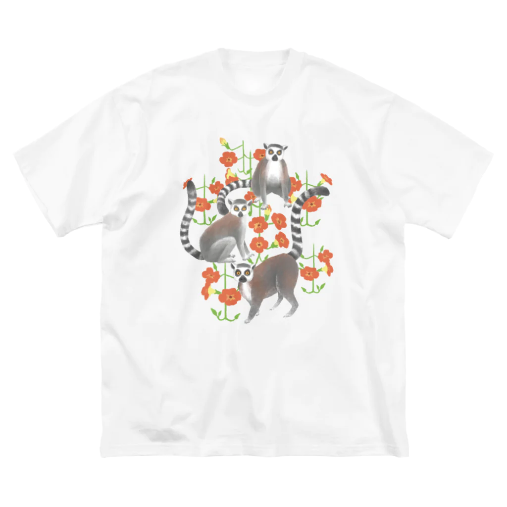 utanogoodsのワオキツネザル ビッグシルエットTシャツ