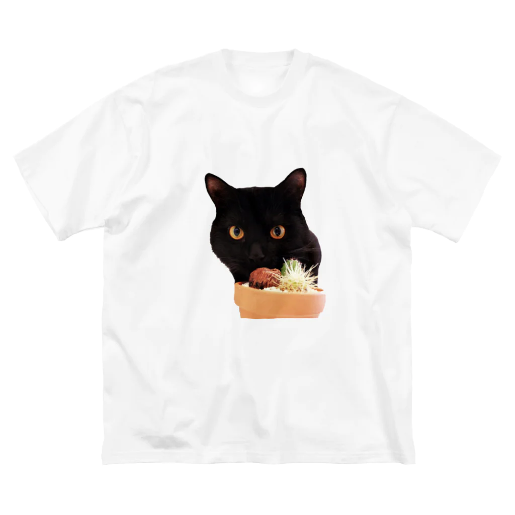 troymetkaのくろねことサボテン ビッグシルエットTシャツ