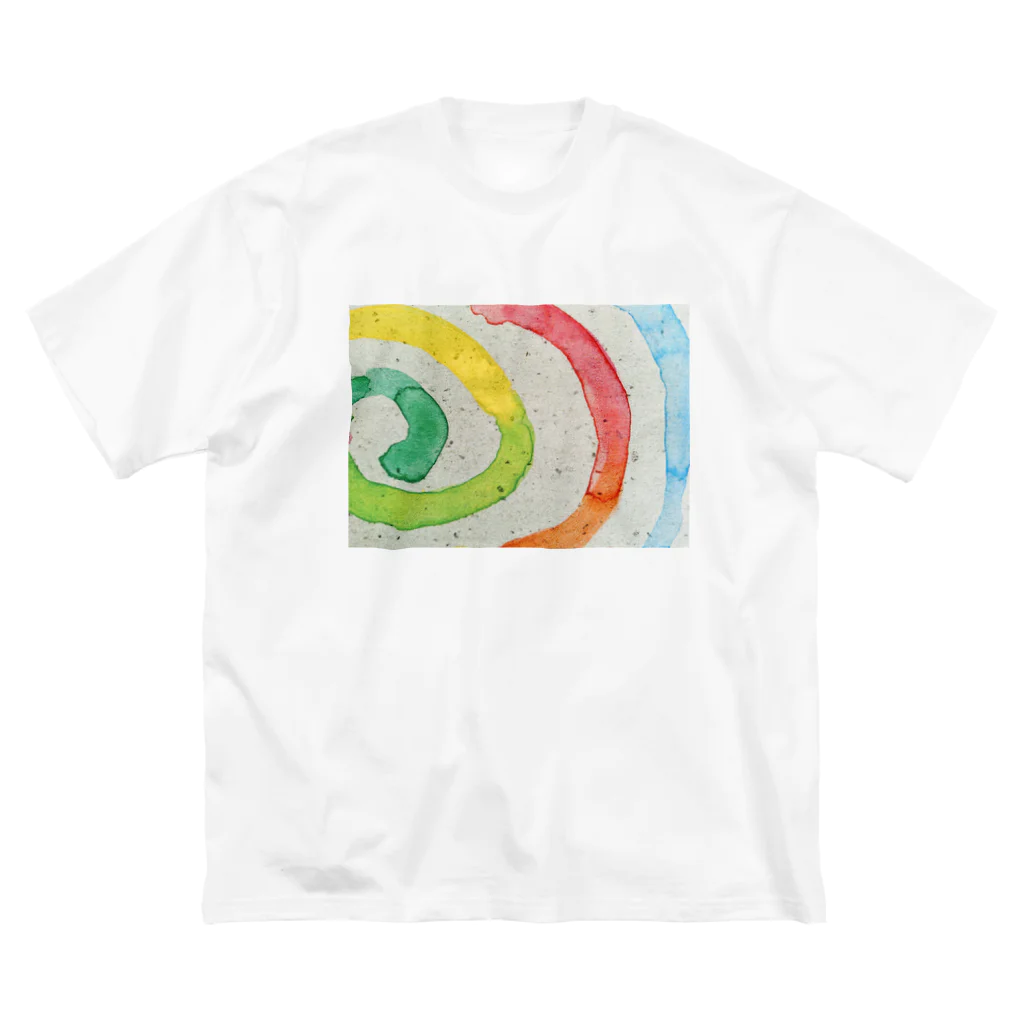 orangecrayonのぐるぐる ビッグシルエットTシャツ