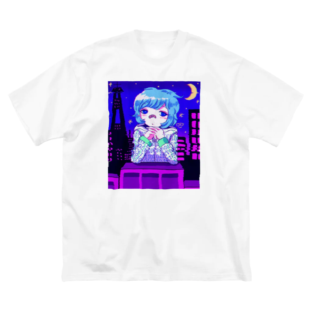 キドウのおみせやさんのヴェイパーウェイヴ数ノ子 ビッグシルエットTシャツ