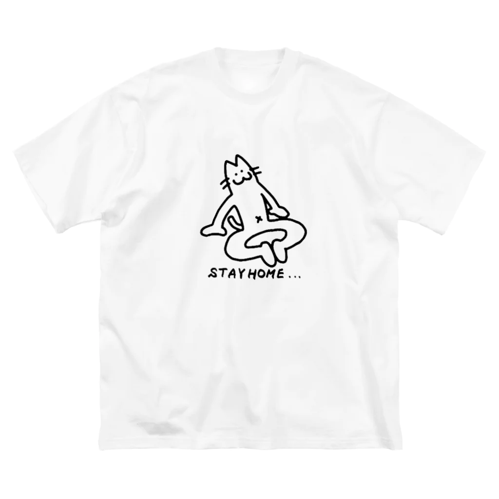 hoge-machaのNECO(STAY HOME) ビッグシルエットTシャツ