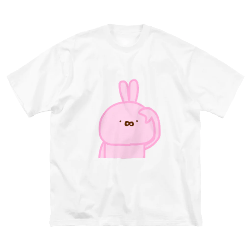 cocomarinのゆるうさぎ ビッグシルエットTシャツ