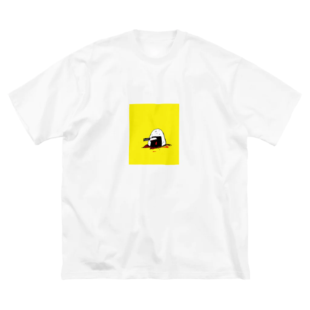 emoるのONIGIRI NO NAKAMI HA UME ビッグシルエットTシャツ