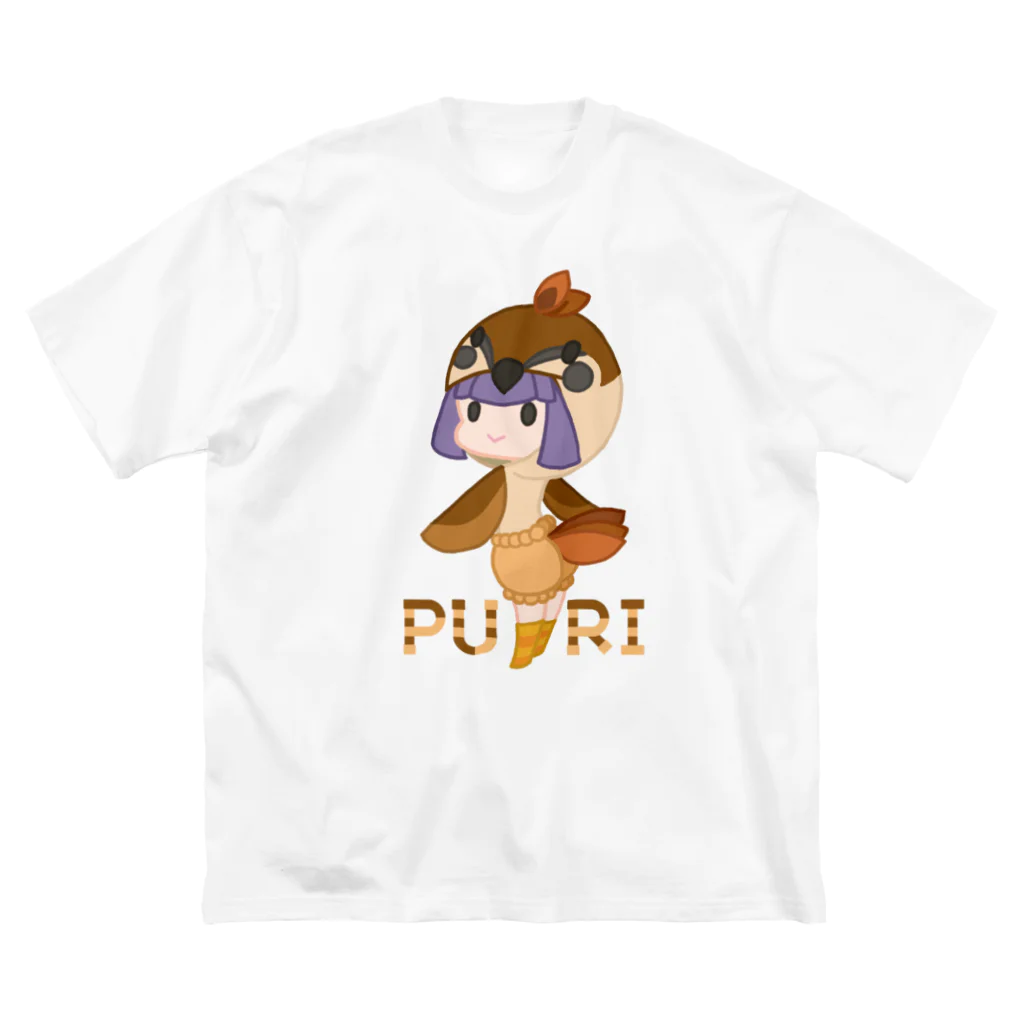 ウサネコのぷり☆スズメちゃん ビッグシルエットTシャツ